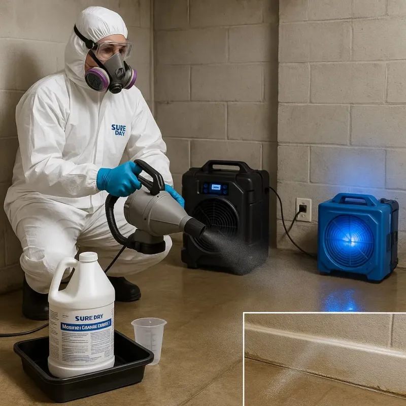 Sanitization and Odor Removal process in Steep Falls, ME